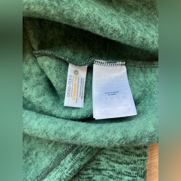 Lands’ End Women’s Green Quarter Zip Fleece Pullover Size Small 4-6 Soft Warm - Picture 4 of 7